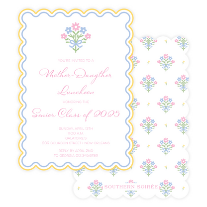 Oh Happy Day Scallop Invitation
