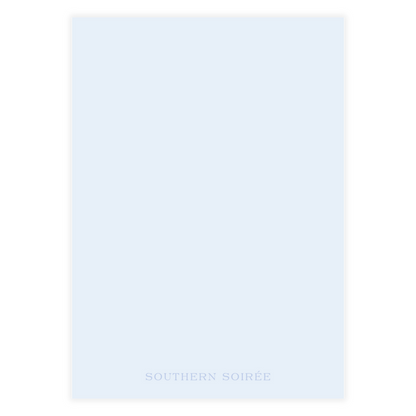 Spring has Sprung Blue Invitation