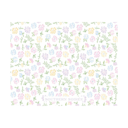 Ditsy Pastel Floral Wreath Notecard