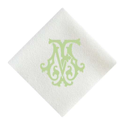 Monogram Chic Cocktail Napkin