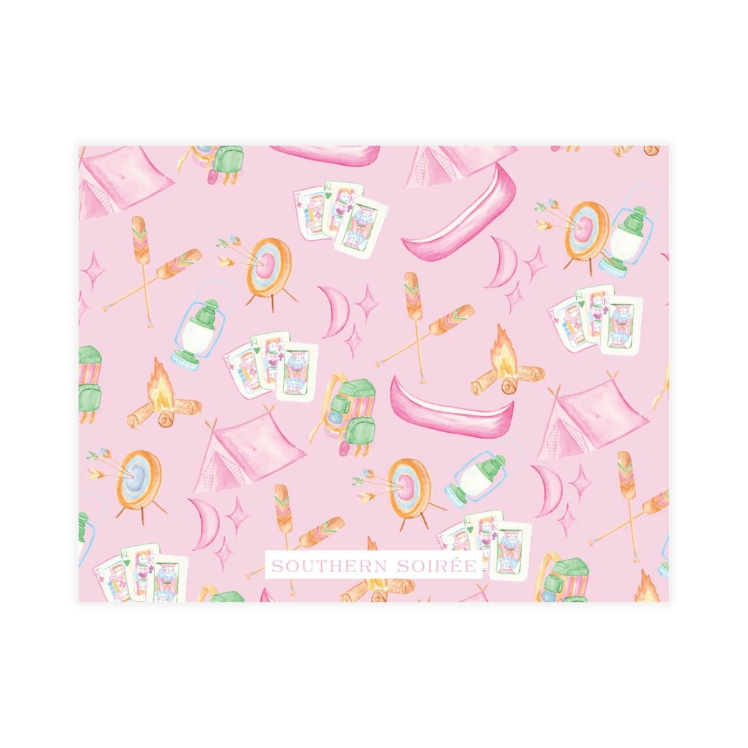 Glamping Girl Notecard