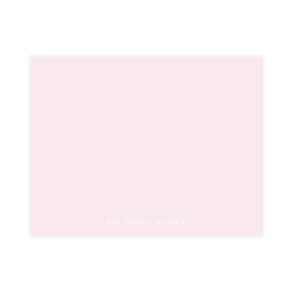 Pink Floral Bow Notecard
