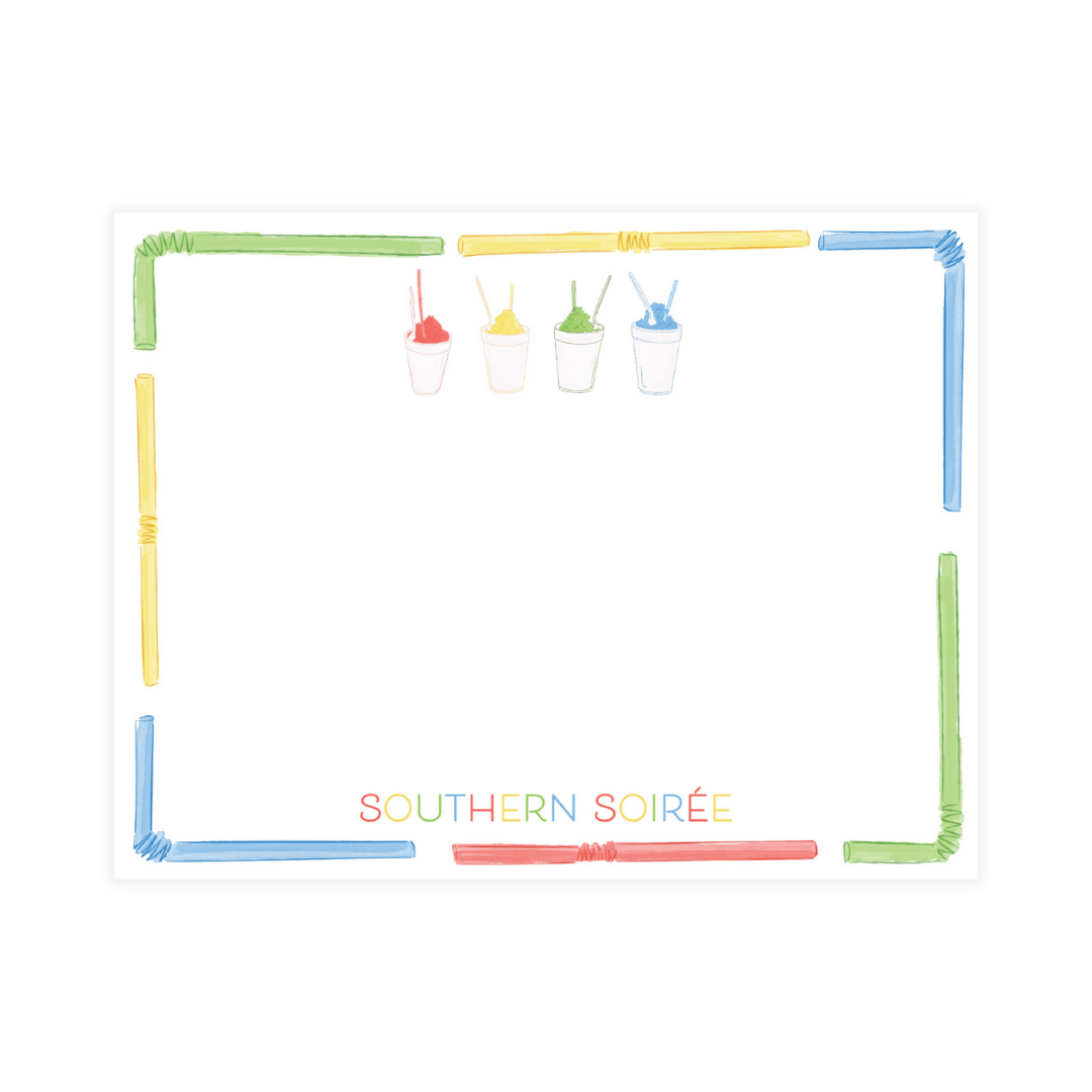Personalized Snowball Stationery Notecards