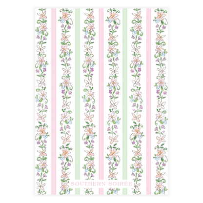 Spring has Sprung Pink and Green Invitation