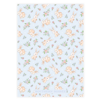 Spring has Sprung Blue Invitation