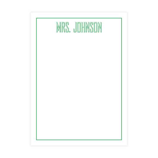 Green Open Block Type Name Notepad