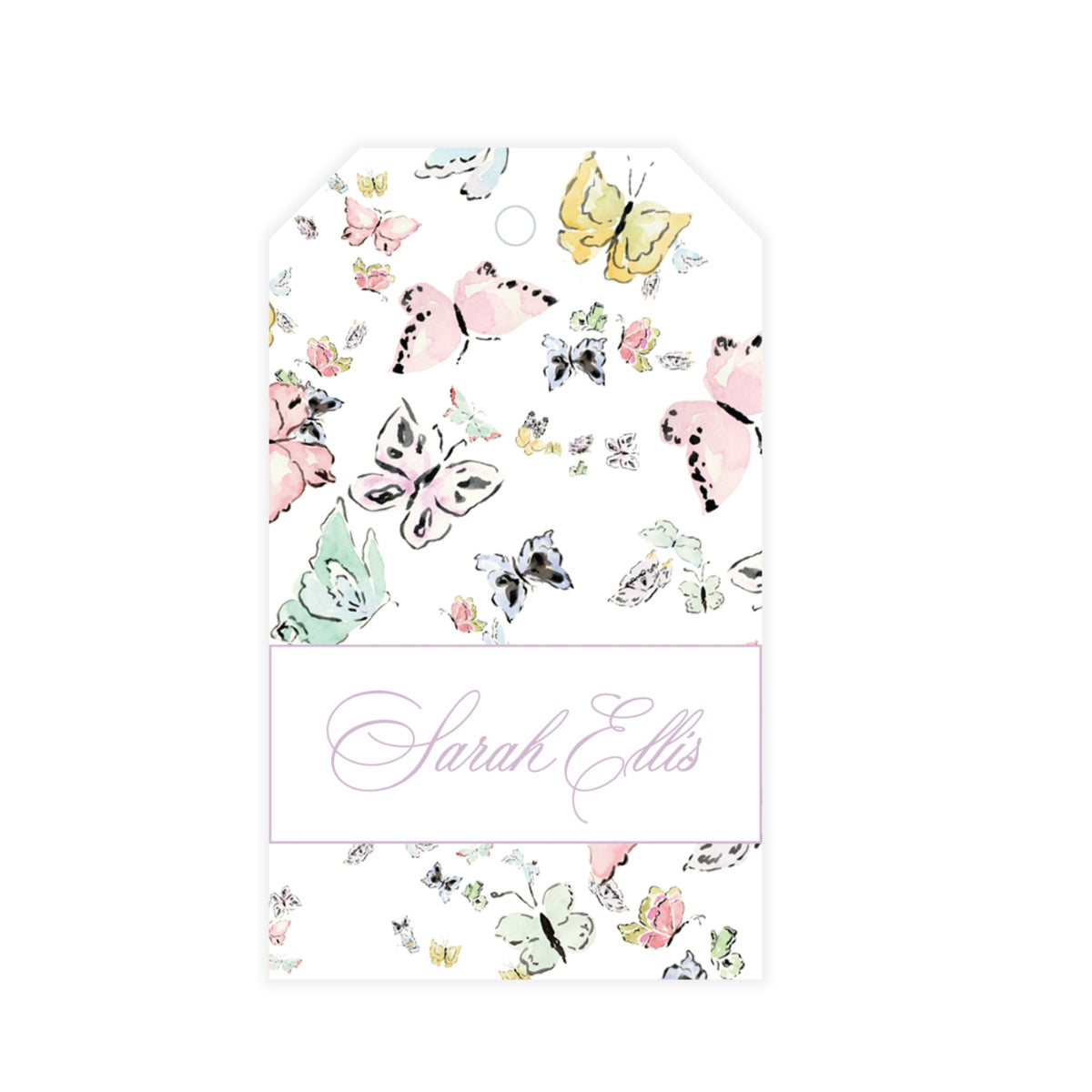 Butterfly Kisses Gift Tag