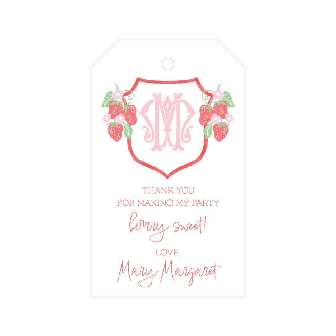 Berry Sweet Favor Tag