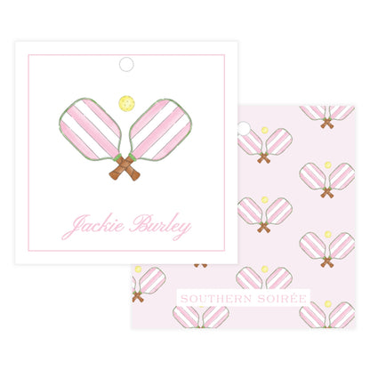 Pink Pickleball Gift Tag