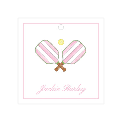 Pink Pickleball Gift Tag