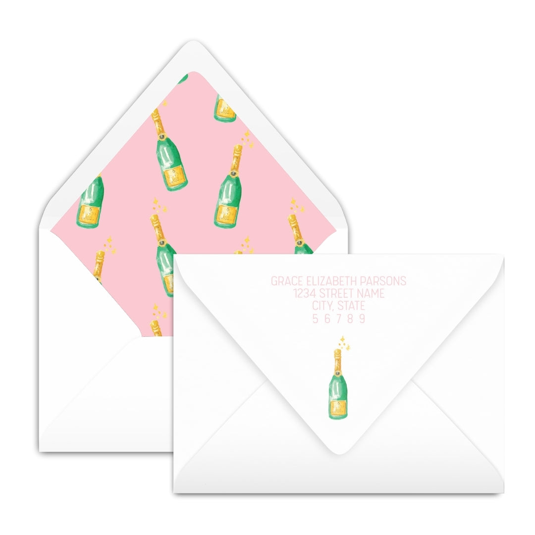 Poppin' Bottles Notecard