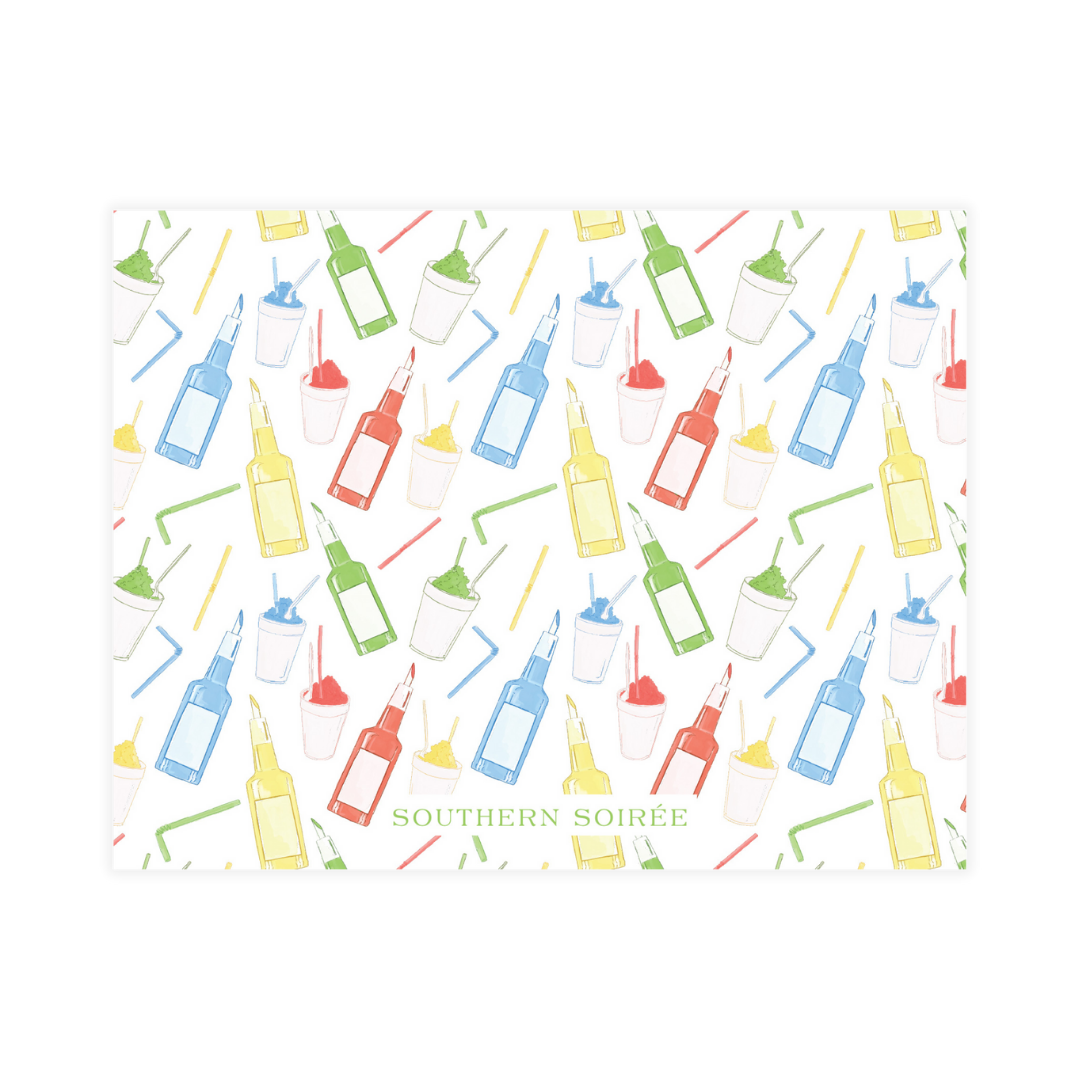 Personalized Snowball Stationery Notecards