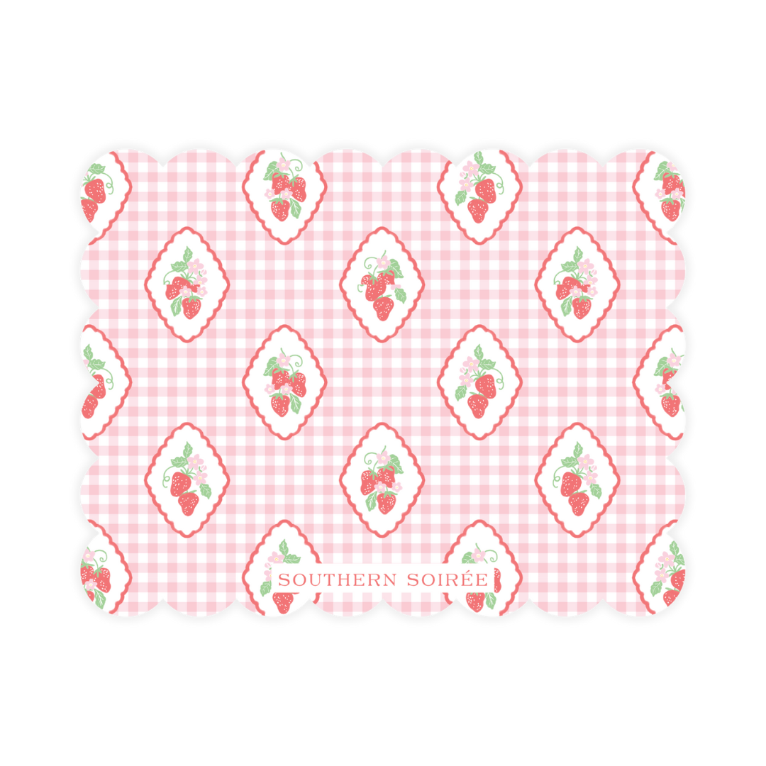 Berry Sweet Pre-Filled Scallop Notecard