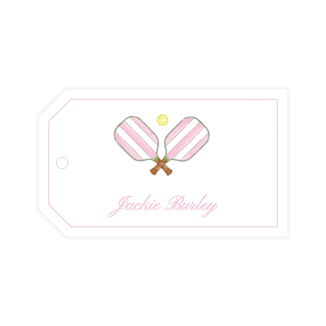 Pink Pickleball Gift Tag