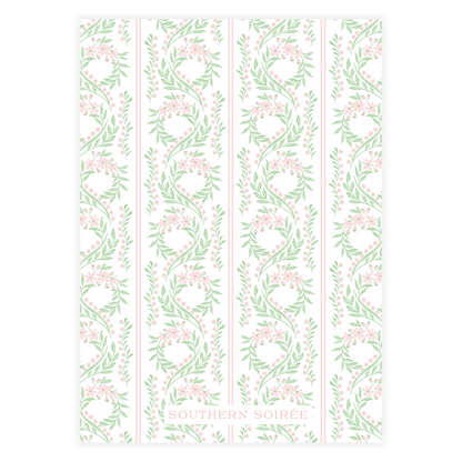 Chinoiserie Pink Block Invitation