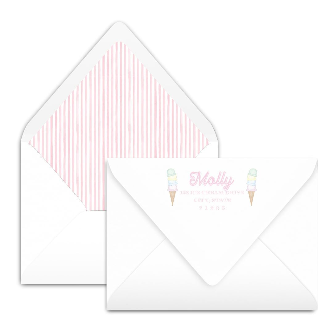 Ice Cream Party Invitation