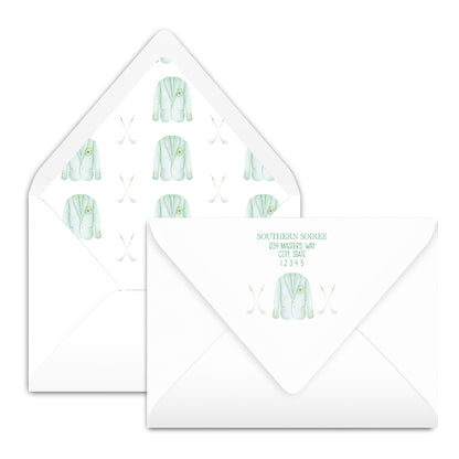 Masters Jacket & Clubs Birthday Invitation