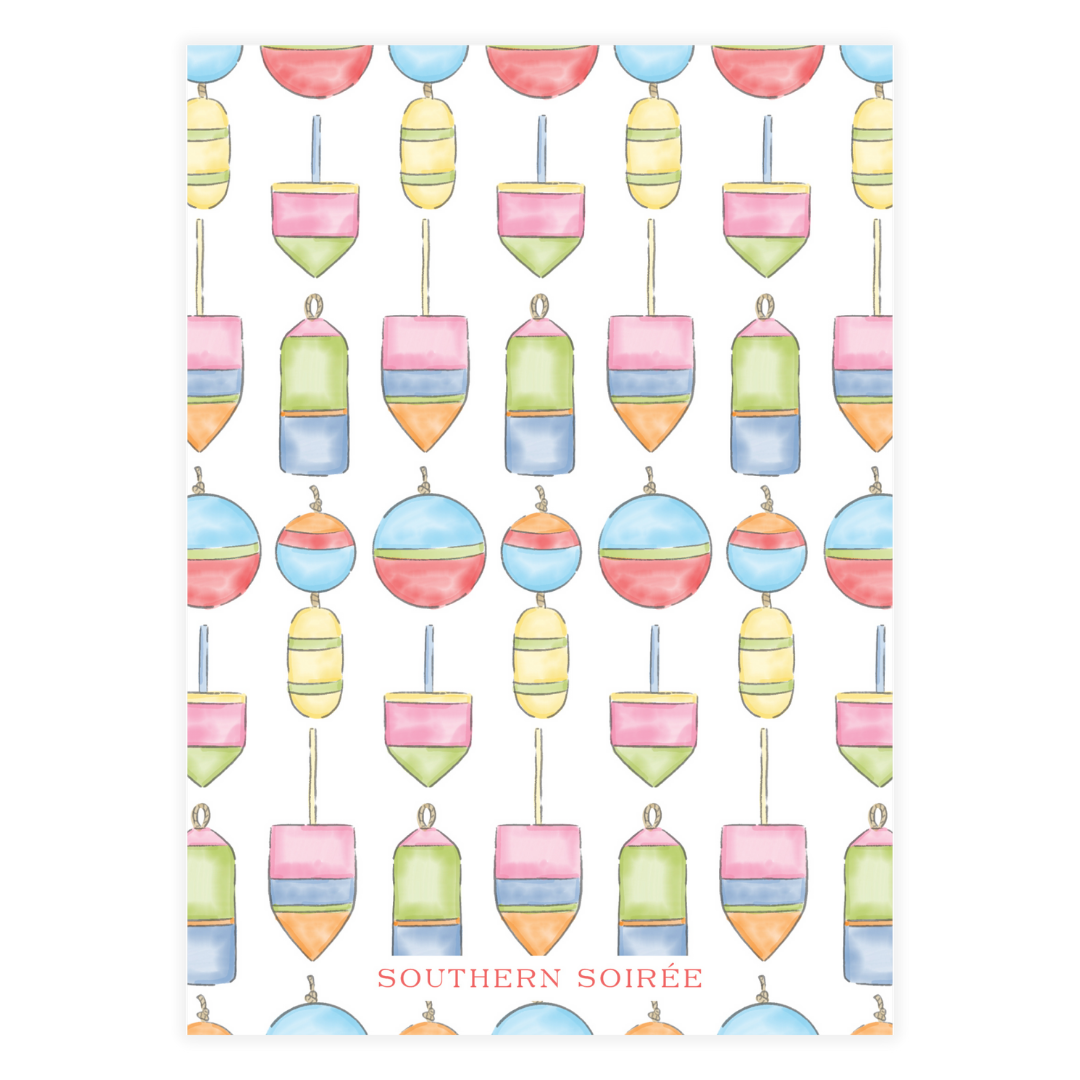 Colorful Nautical Buoy Birthday Invitation