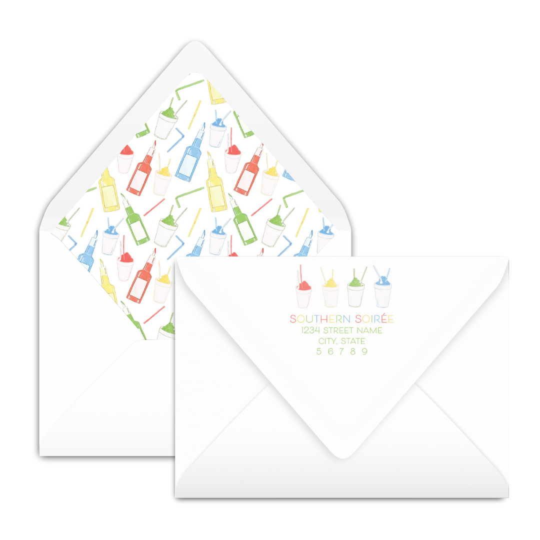 Personalized Snowball Stationery Notecards
