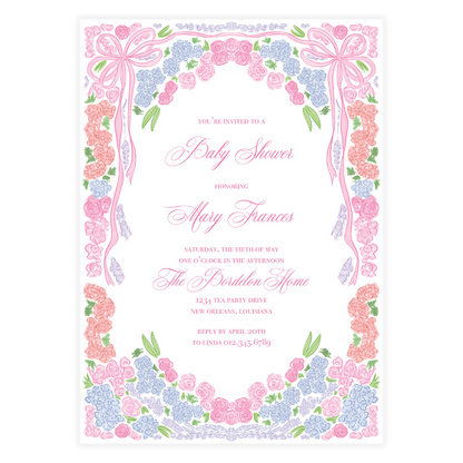 Full of Floral Invitation