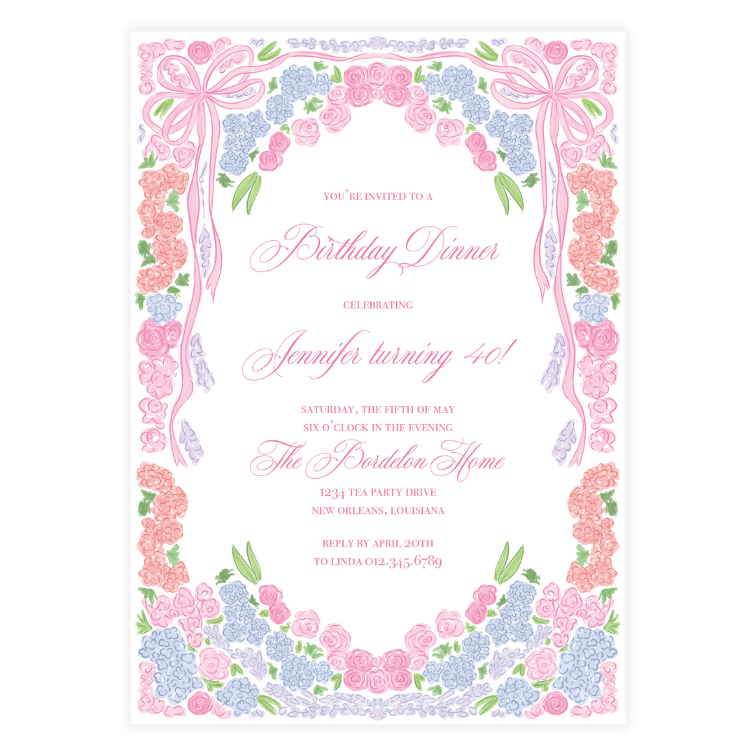 Full of Floral Invitation