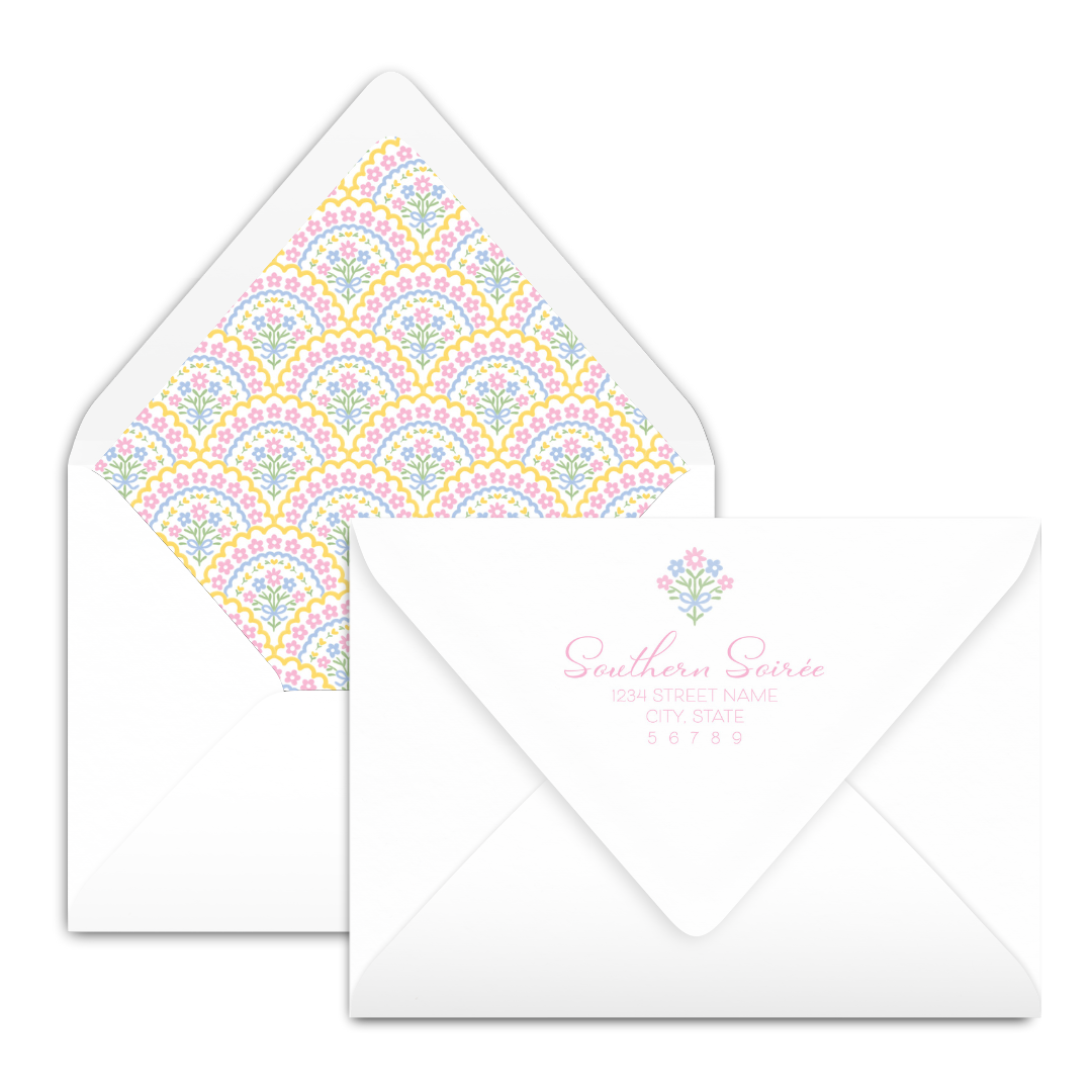 Oh Happy Day Scallop Invitation