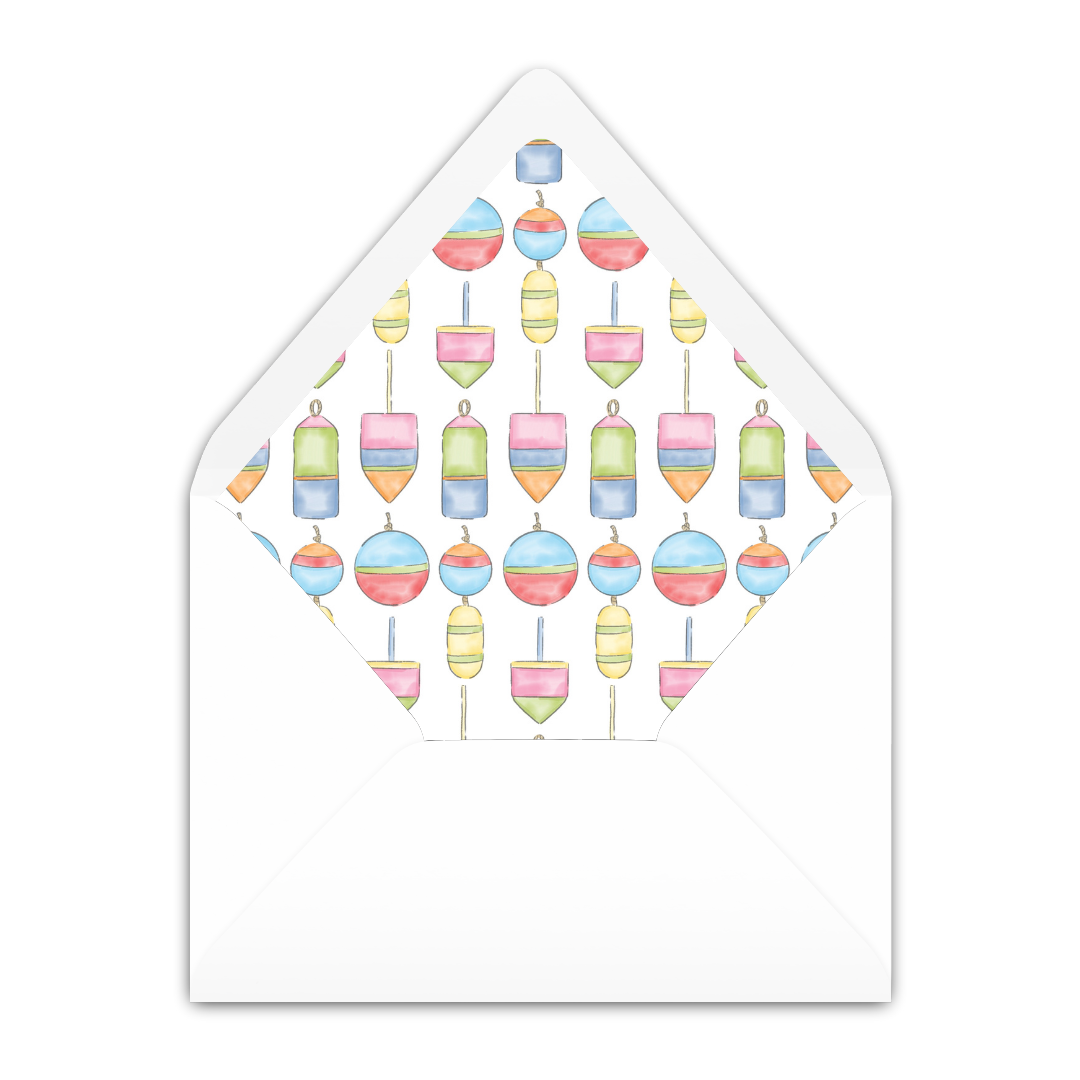 Colorful Nautical Buoy Birthday Invitation