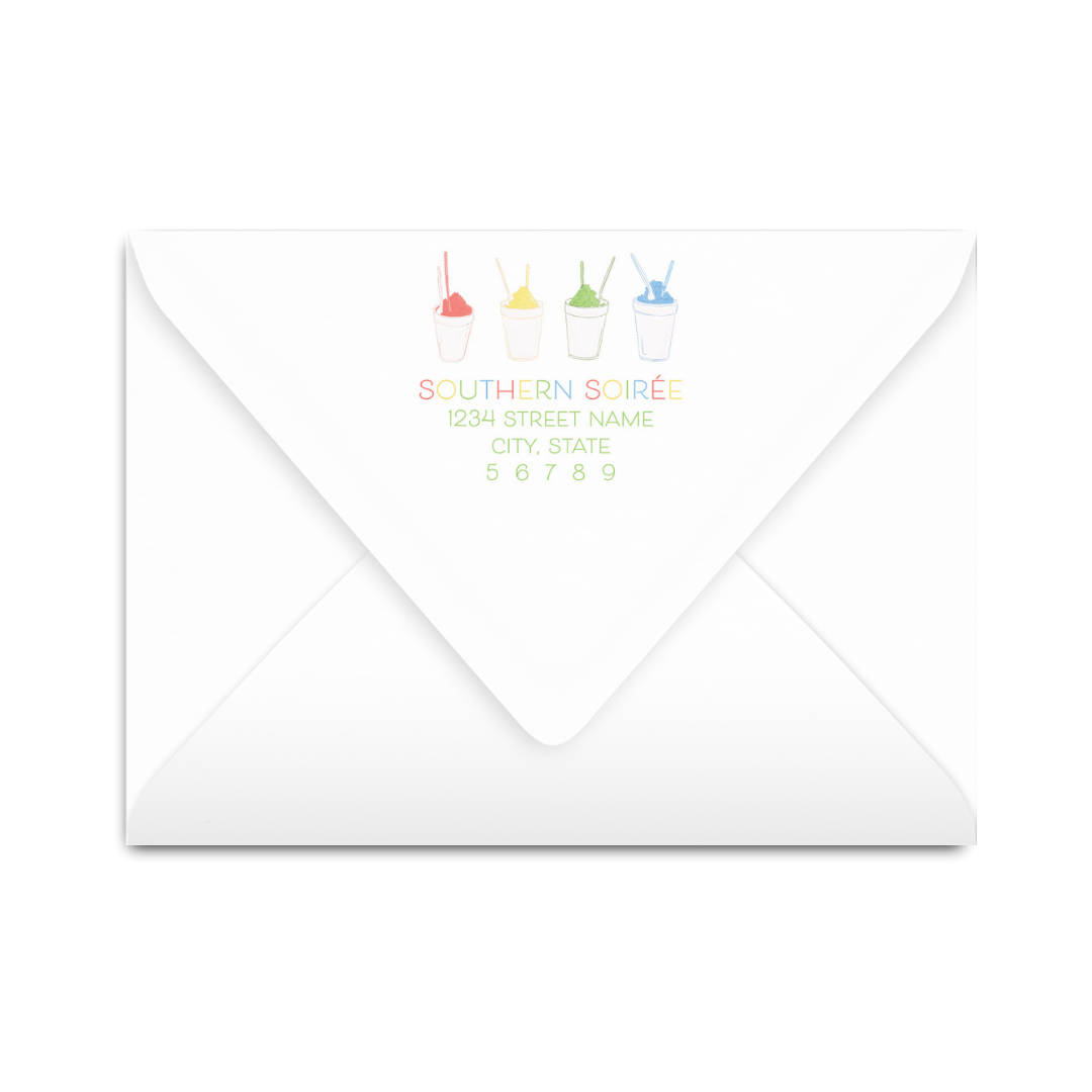 Personalized Snowball Stationery Notecards