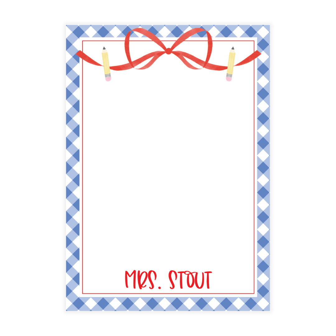 Pencil Bow Notepad