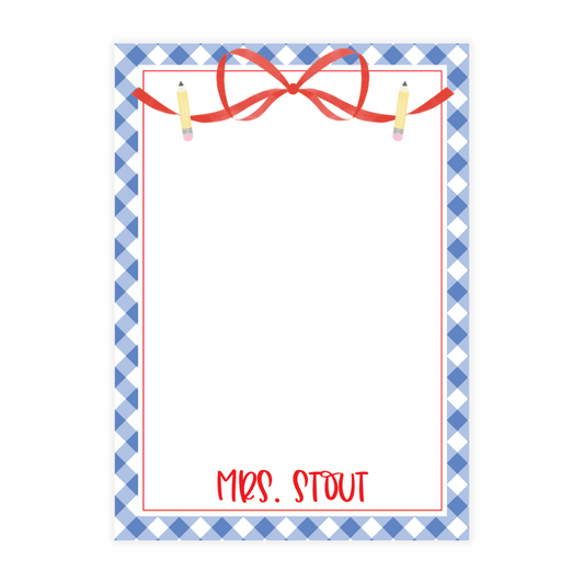 Pencil Bow Notepad