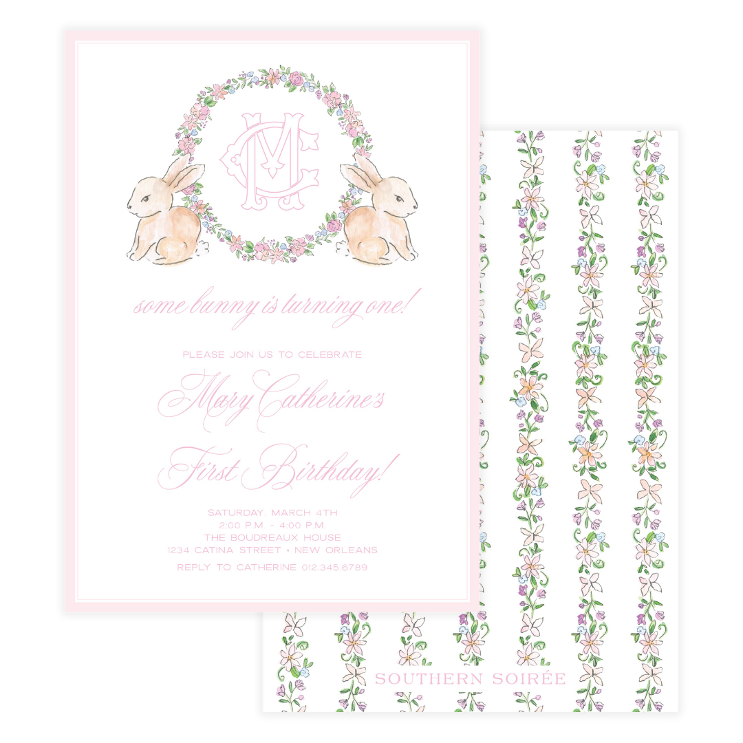 Spring has Sprung Pink Invitation