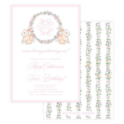 Spring has Sprung Pink Invitation