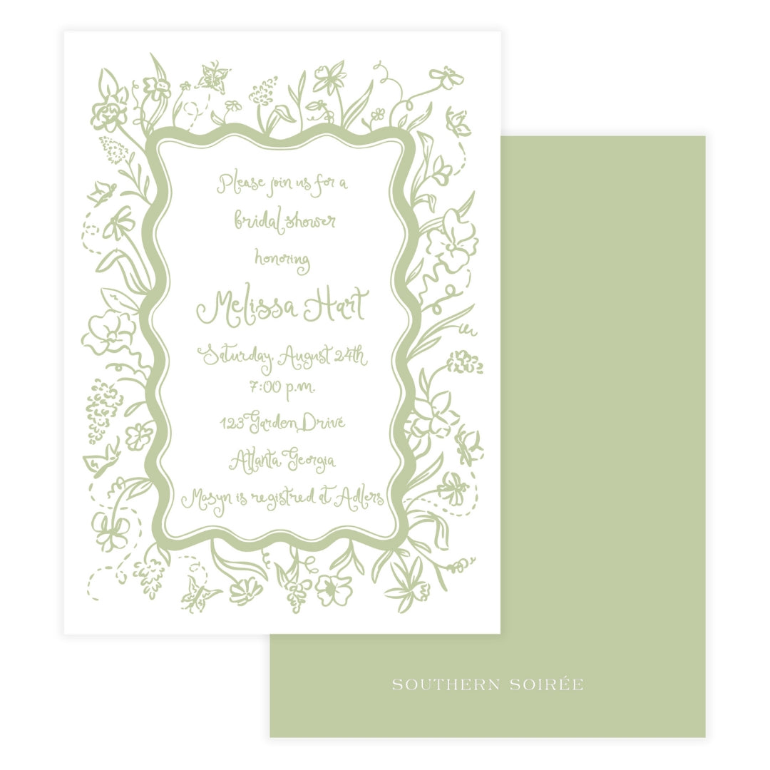 Floral Frame Invitation