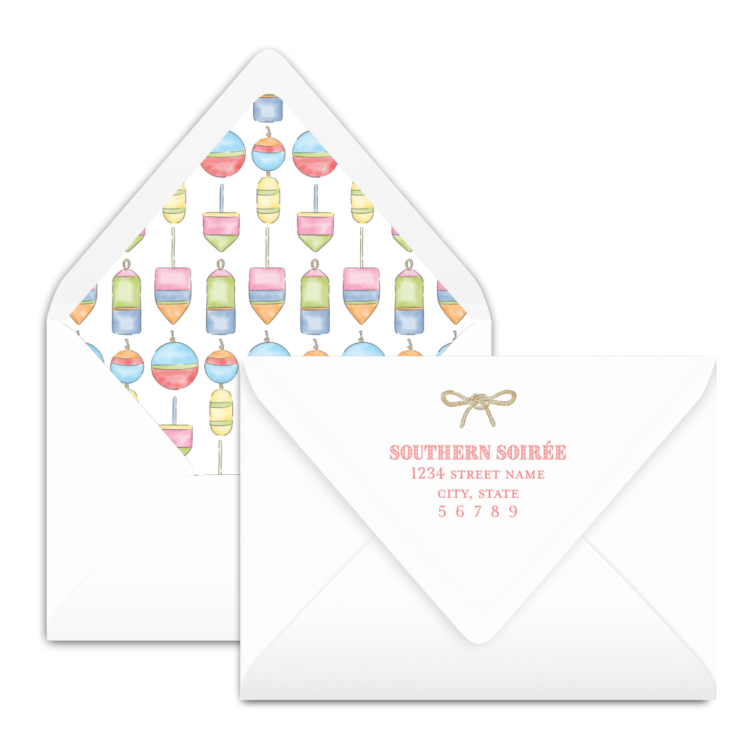 Colorful Nautical Buoy Birthday Invitation