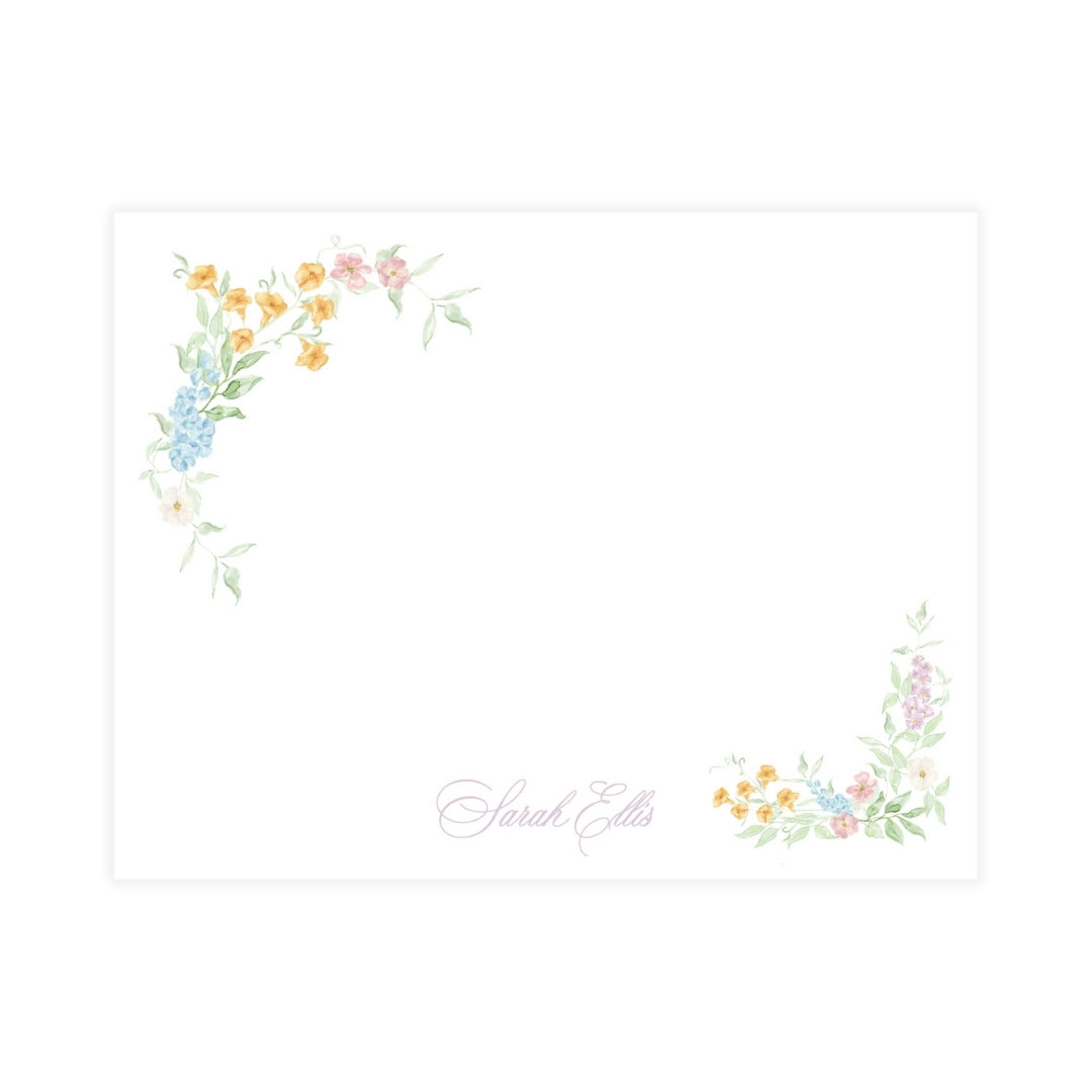 Floral Corners Notecard