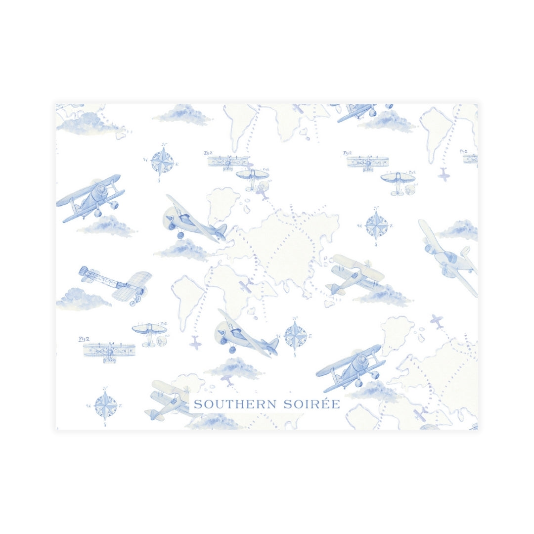 Airplane Frame Notecard