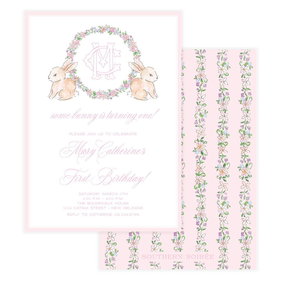 Spring has Sprung Pink Invitation