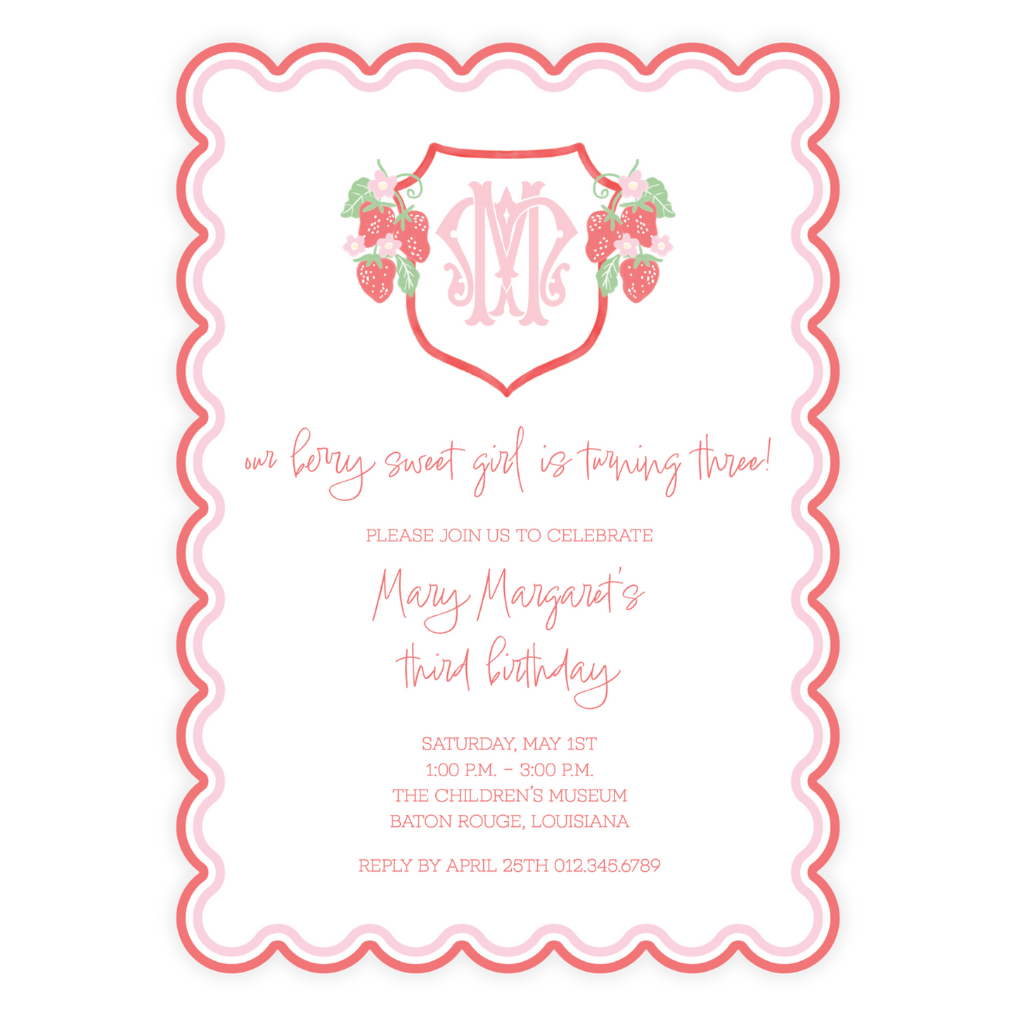 Berry Sweet Invitation