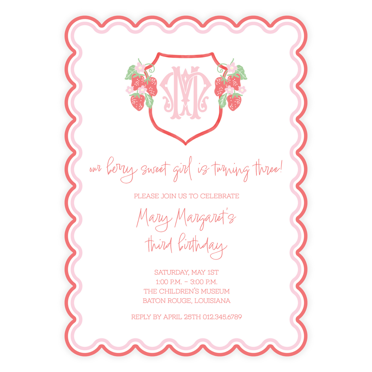 Berry Sweet Invitation