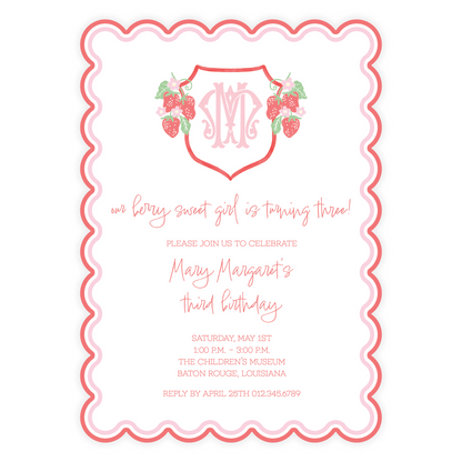 Berry Sweet Invitation
