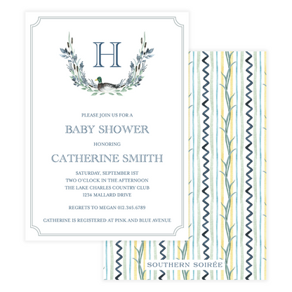 Mallard Half Crest Invitation