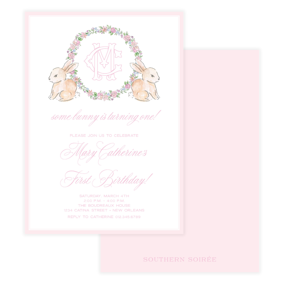 Spring has Sprung Pink Invitation