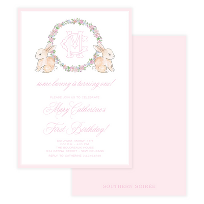 Spring has Sprung Pink Invitation