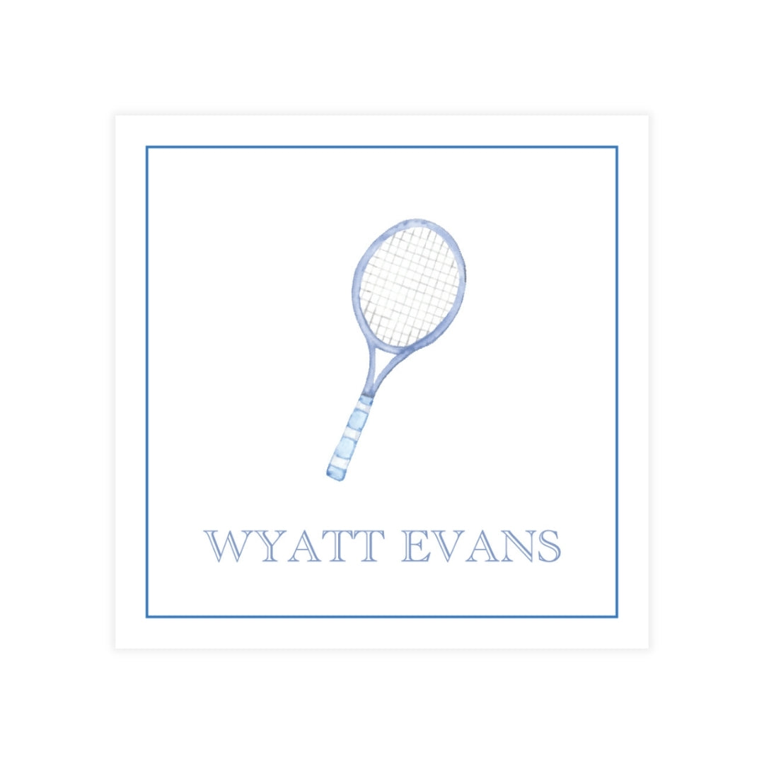 Tennis Racquet Enclosure Card