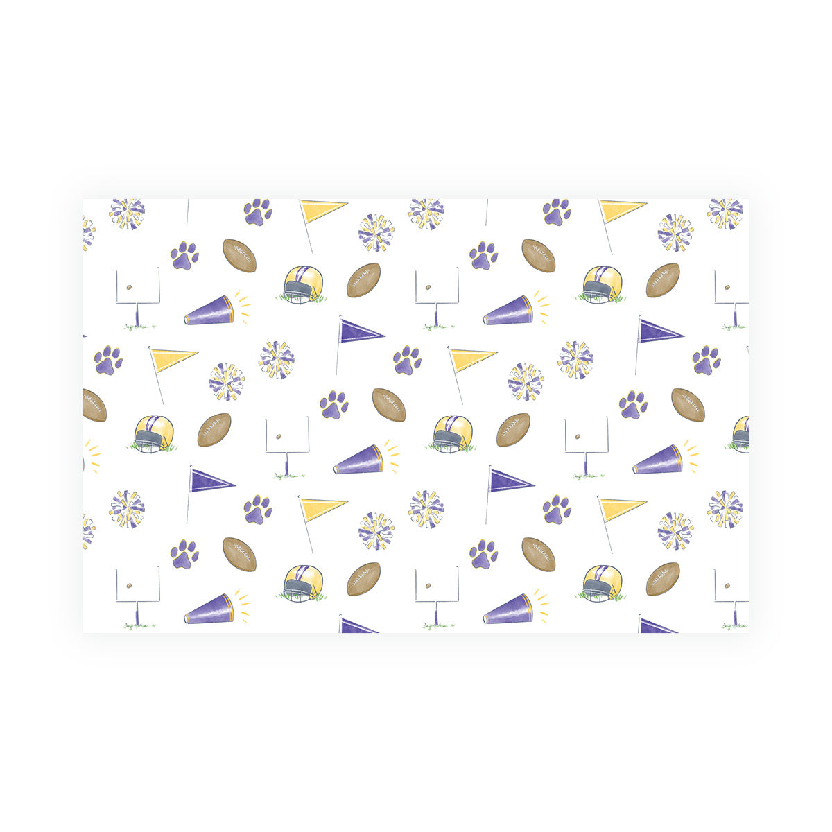 Purple & Gold Game Day Personalized Placemat