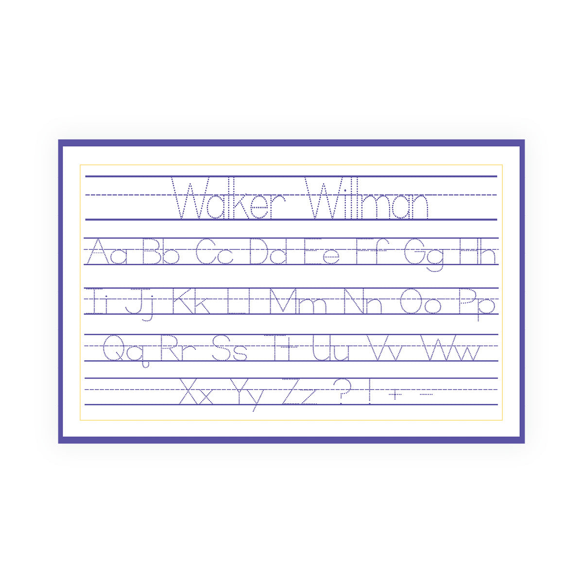 Purple & Gold Game Day Personalized Placemat