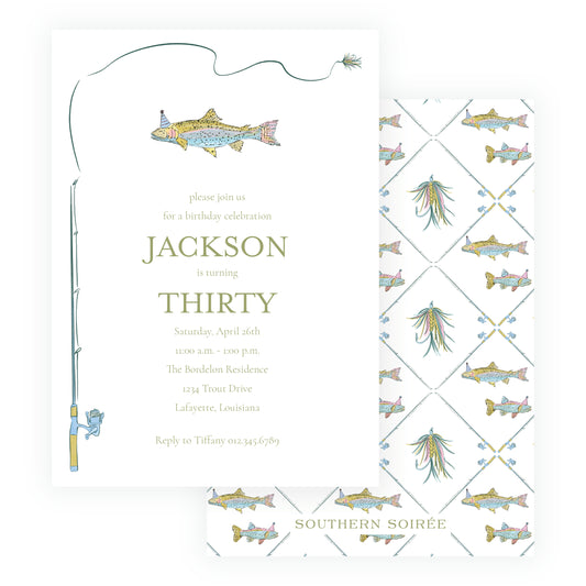 Rainbow Trout Reel Invitation
