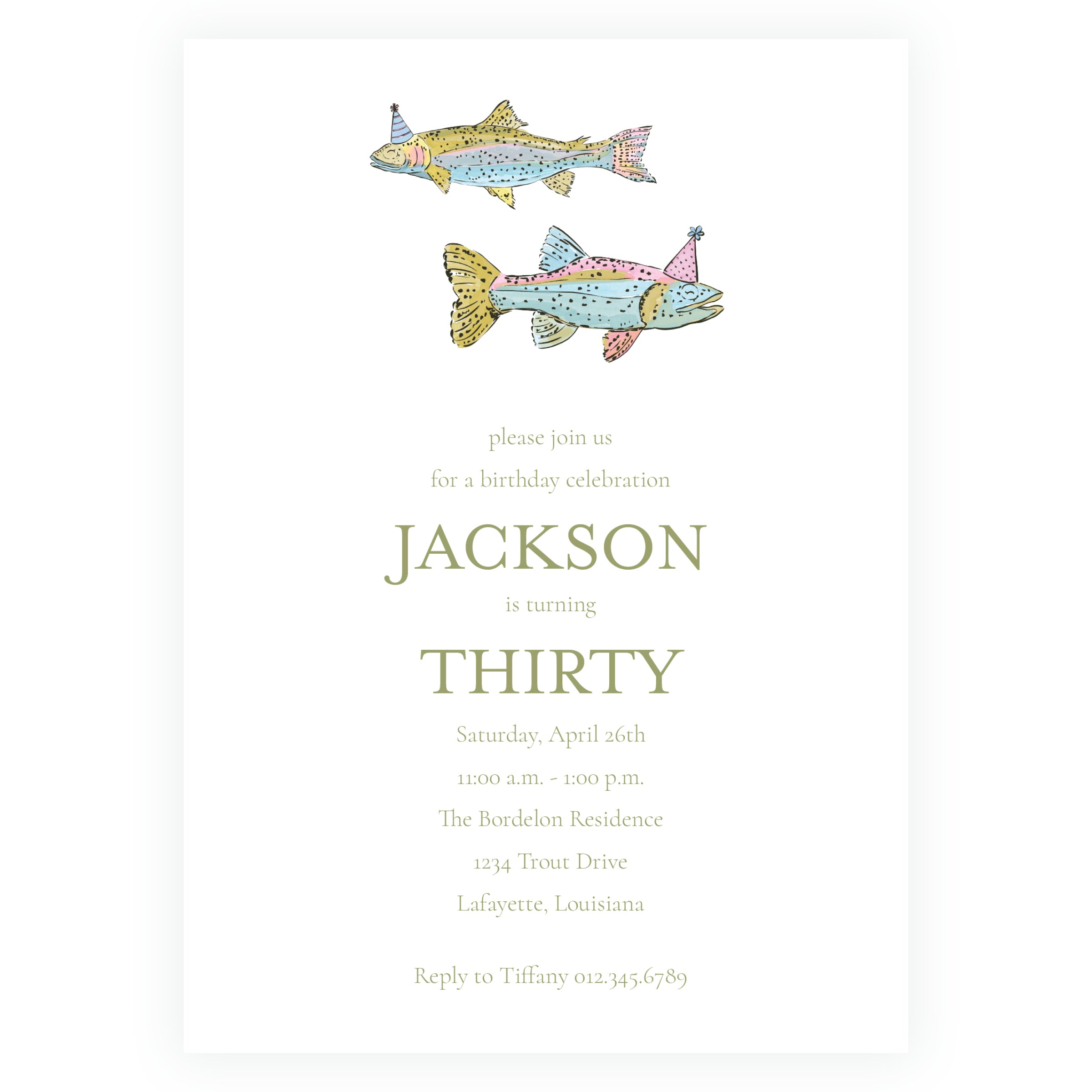 Rainbow Trout Invitation