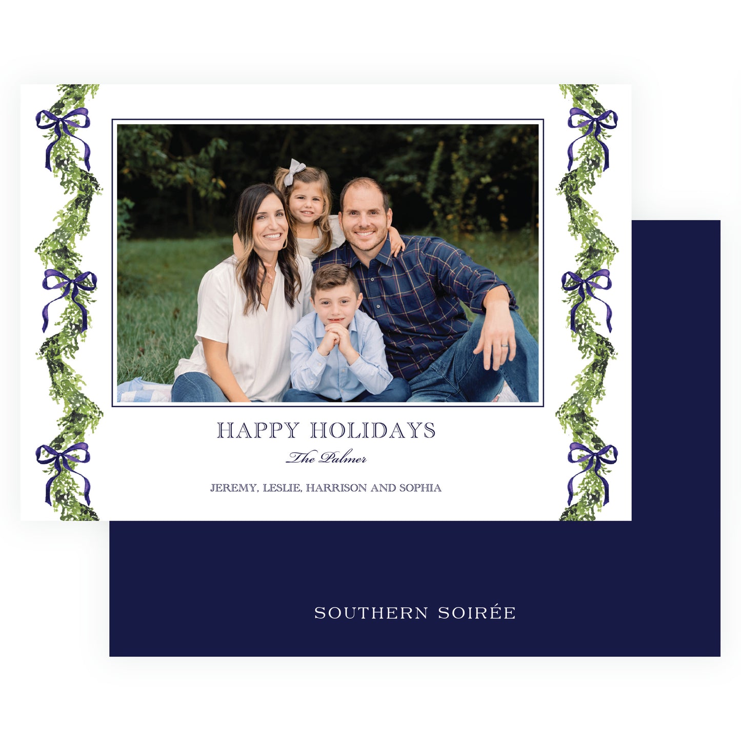 The Evergreen Trim Navy Landscape