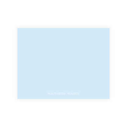 The Bloomed Letter Blue Notecard